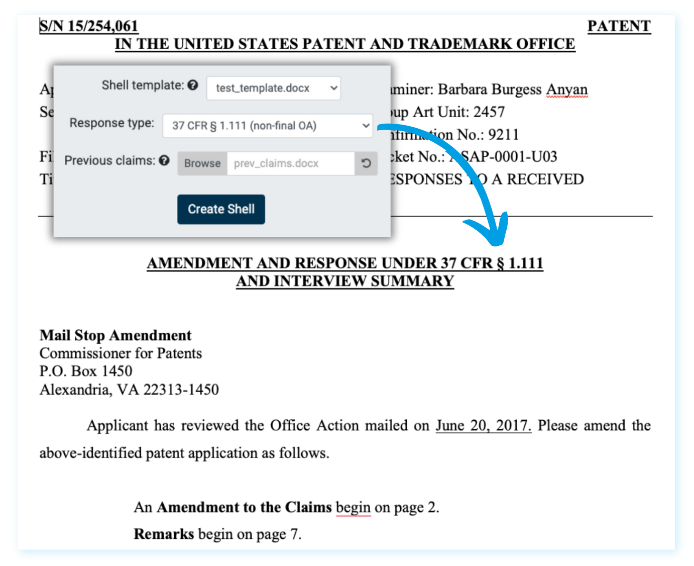 Office Action Admin